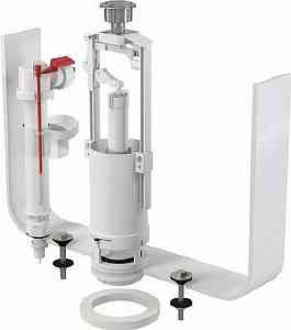 Арматура комплект SA2000S 3/8" CHROM со стоп кнопкой, впуск нижний A17-3/8" "ALСAPLAST"