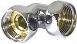 Уголок г/г 1/2"х1/2" для п/с хром. TIM (пара)