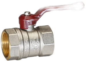 КРАН  шар.   3/4''  ВР-ВР РЫЧАГ PN40 Temper Россия