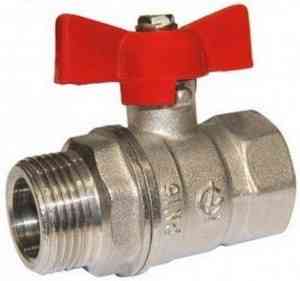 КРАН  шар.   1/2''  ВР-НР БАБОЧКА никелированный Галлоп СТАНДАРТ /