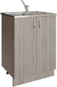 ТУМБА ПОД МОЙКУ 60 Х 45  ШИМО СВЕТЛЫЙ