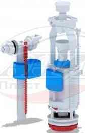 АНИ WC3050 Арматура комплект, с двойной белой кн., впуск бок. 1/2" пласт. резьба, ЭКОНОМ