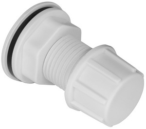 Врезка в бак 3/4" (15) пластик с заглушкой