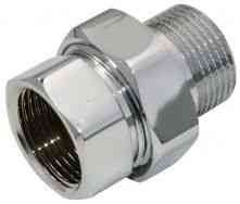 Соед. прям. г/ш 3/4" с накид. гайкой для п/с хром. СТМ ТЕРМО