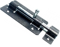 Задвижка дверная Кунгур ЗД-01 пол.серебро 115мм (20)