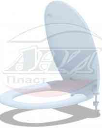 Сиденье для унитаза АНИ ПЛАСТ WS0200 (с крепл.)