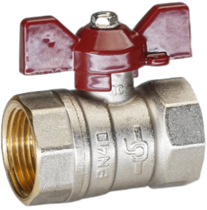 КРАН  шар.   3/4''  ВР-ВР БАБОЧКА PN40 Temper Россия