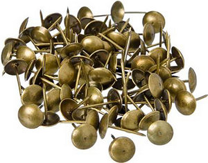 Гвозди мебельные бронза (уп. коробка 100шт)