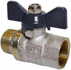 КРАН  шар.   1/2''  ВР-НР БАБОЧКА AQUALINK