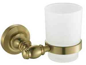 СТАКАН  Potato  Р2606  стеклянный к стене БРОНЗА /