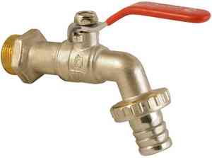 Кран  шар. ВОДОРАЗБОРНЫЙ   ПСМ   1/2" НР РЫЧАГ латунь VN-BY12