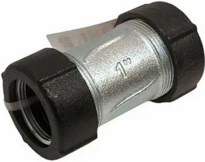 Обжимной патрубок из чугуна, для зажима с обеих сторон. 11/2"  TIM