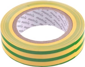 Изолента ПВХ 19*25м RUGBY желт-зелёная 