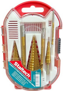 Сверло ступенчатое набор 6в1 "Stalteh" /1/50/