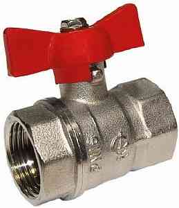 КРАН  шар.   1/2''  ВР-ВР БАБОЧКА никелированный Галлоп СТАНДАРТ /