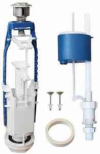 АРМАТУРА В БАЧОК  УКЛАД  А 77.57.14.3  нижн./подв  ДВУХУР. КНОПКА ХРОМ