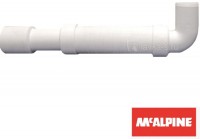Сливная гофра MRMF2-E под УГЛ. 90, вход 40 мм, выход 40/50, от 335 мм до 600 мм Mc'Alpine