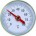 Термометр "малый", с гильзой, 1/4"(0℃ - 80℃)